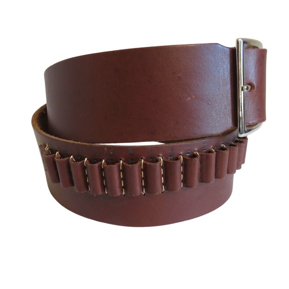Heritage Brown Leather Cartridge Ammo Belt Western Hunting Size Large 122-1-LG-H - Picture 4 of 9